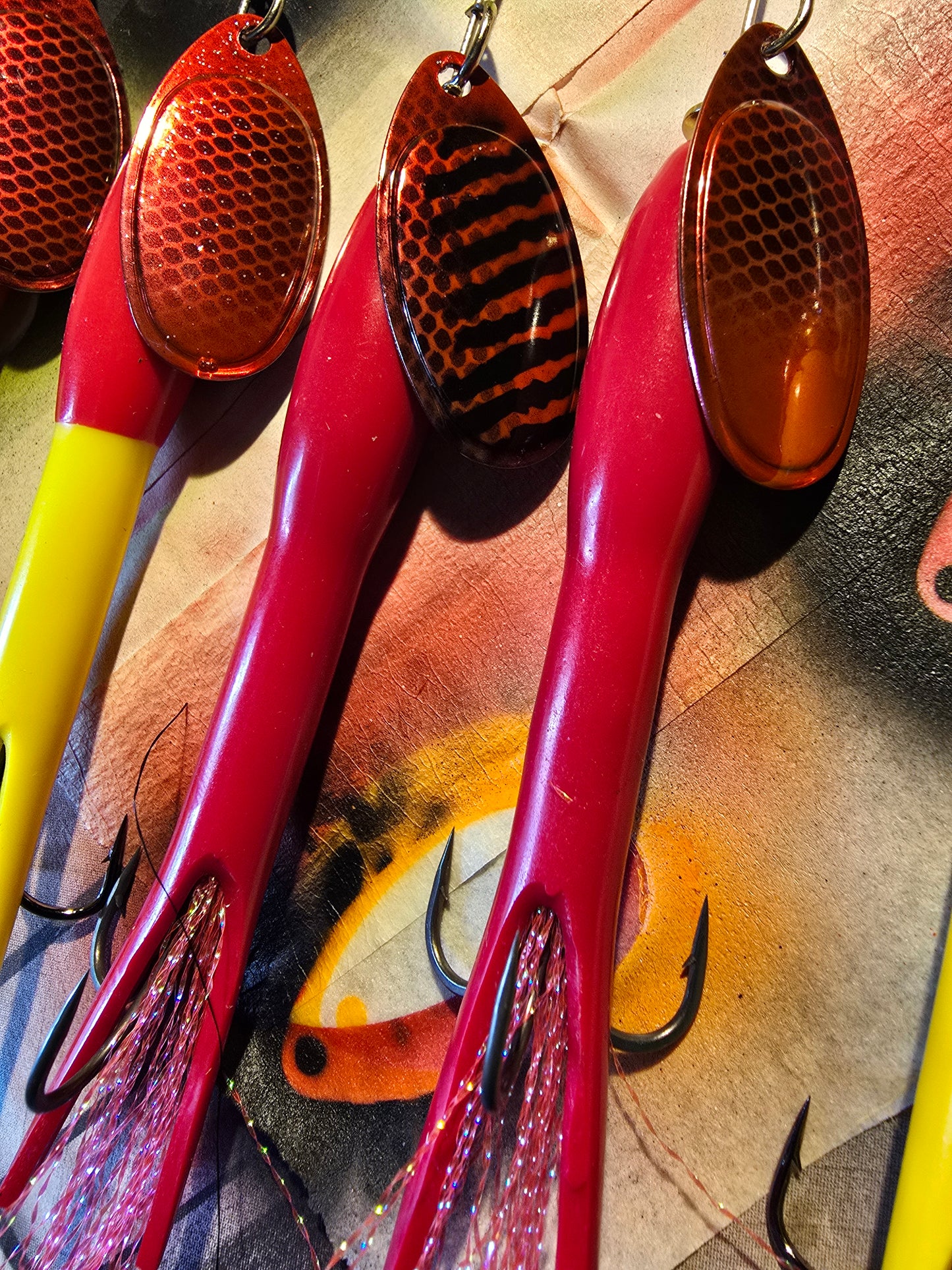 FOXN Flying C, Salmon Spinner 32 gr. Red Shrimp.