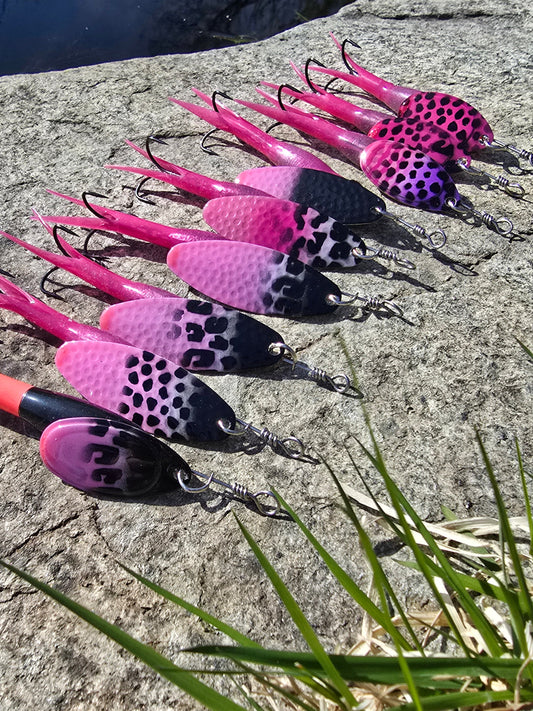 FOXN Flying C Salmon Spinner 18gr. Pink. Upstream/Downstream.