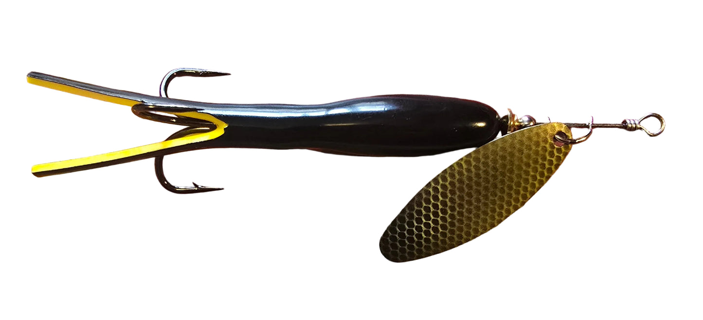 FOXN Flying C Salmon Spinner 32 gr. Yellow/Black.